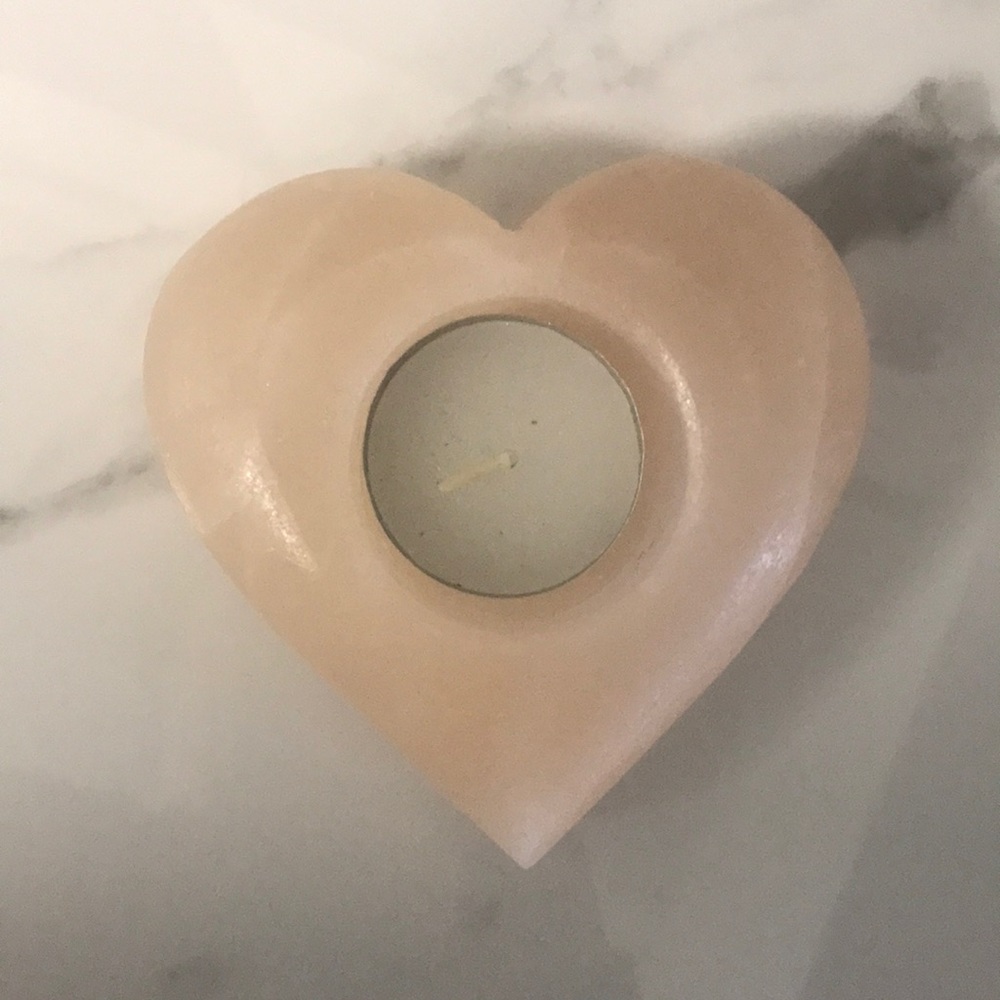 Heart Shaped Himalayan tea-light holder